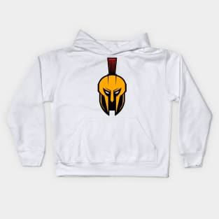 Spartan Warrior Face Logo Kids Hoodie